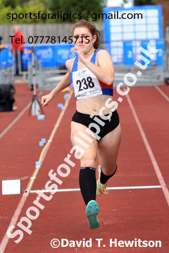 Senior Womens triple jump, 2024 Northern Senior and Under-20s Track and Field Champs, Middlesbrough.  Photo: David T. Hewitson/Sports for All Pics